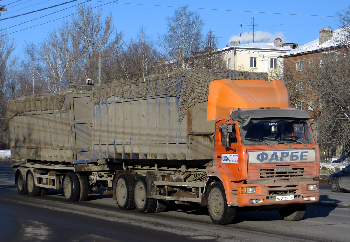 Нижегородская область, № М 309 ЕК 152 — КамАЗ-6520-60