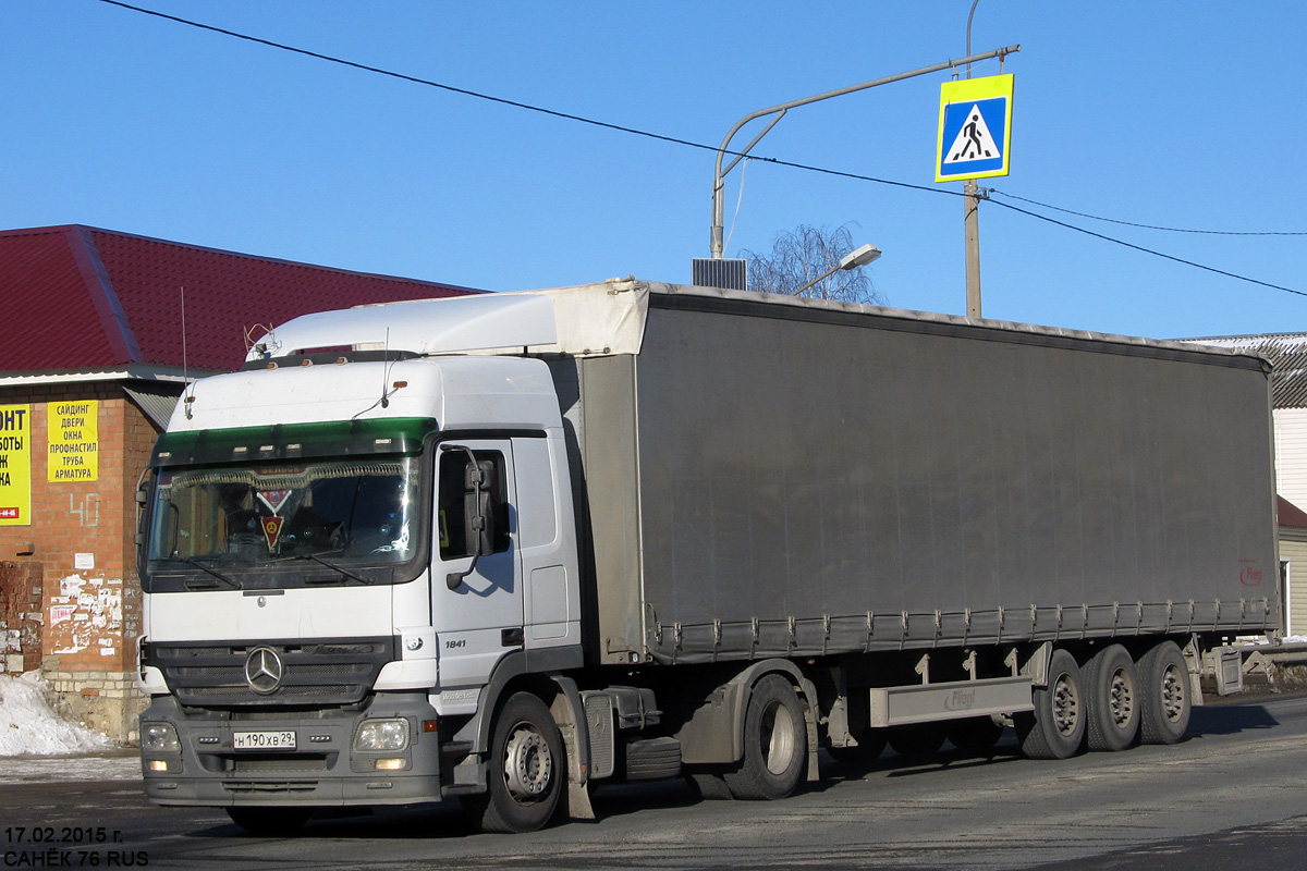 Архангельская область, № Н 190 ХВ 29 — Mercedes-Benz Actros ('2003) 1841