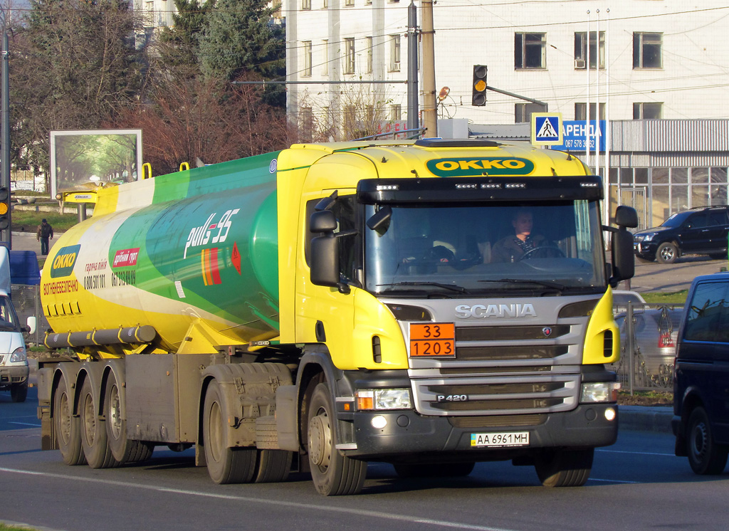 Львовская область, № АА 6961 МН — Scania ('2011) P420