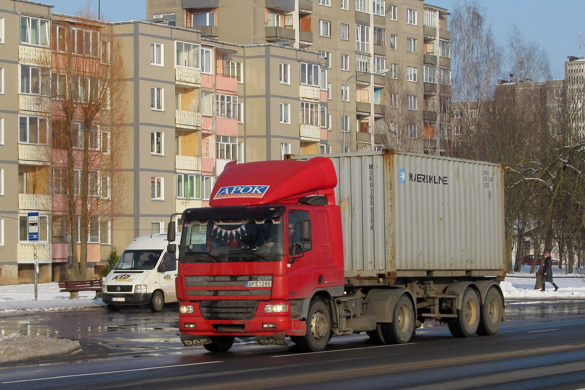 Литва, № BFE 296 — DAF CF75 FT