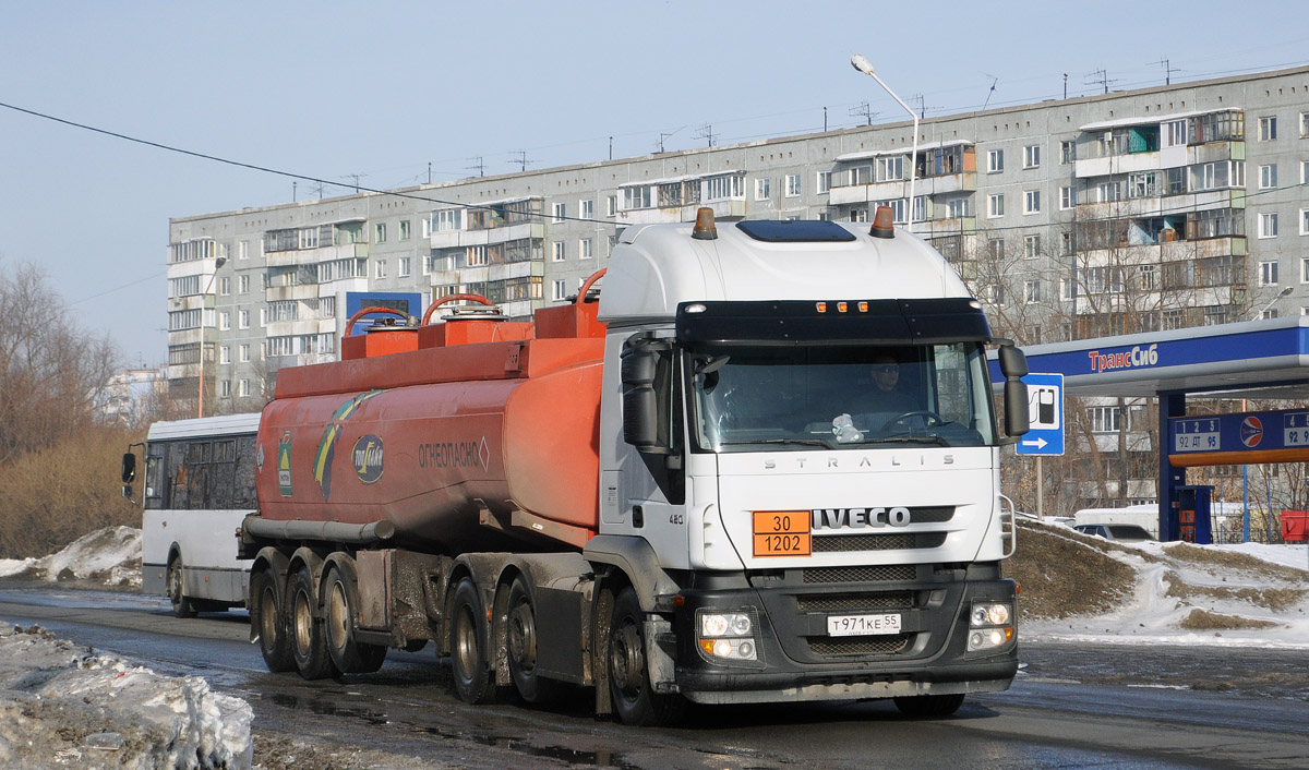 Омская область, № Т 971 КЕ 55 — IVECO Stralis ('2007) 420