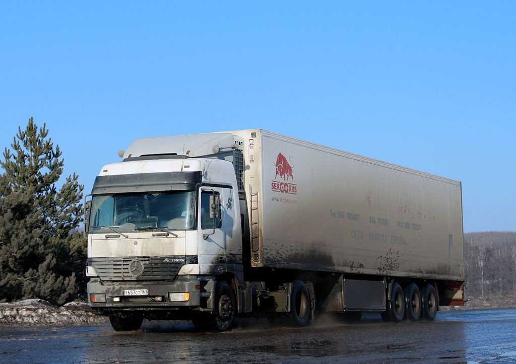 Ростовская область, № Т 657 СТ 161 — Mercedes-Benz Actros ('1997) 1840