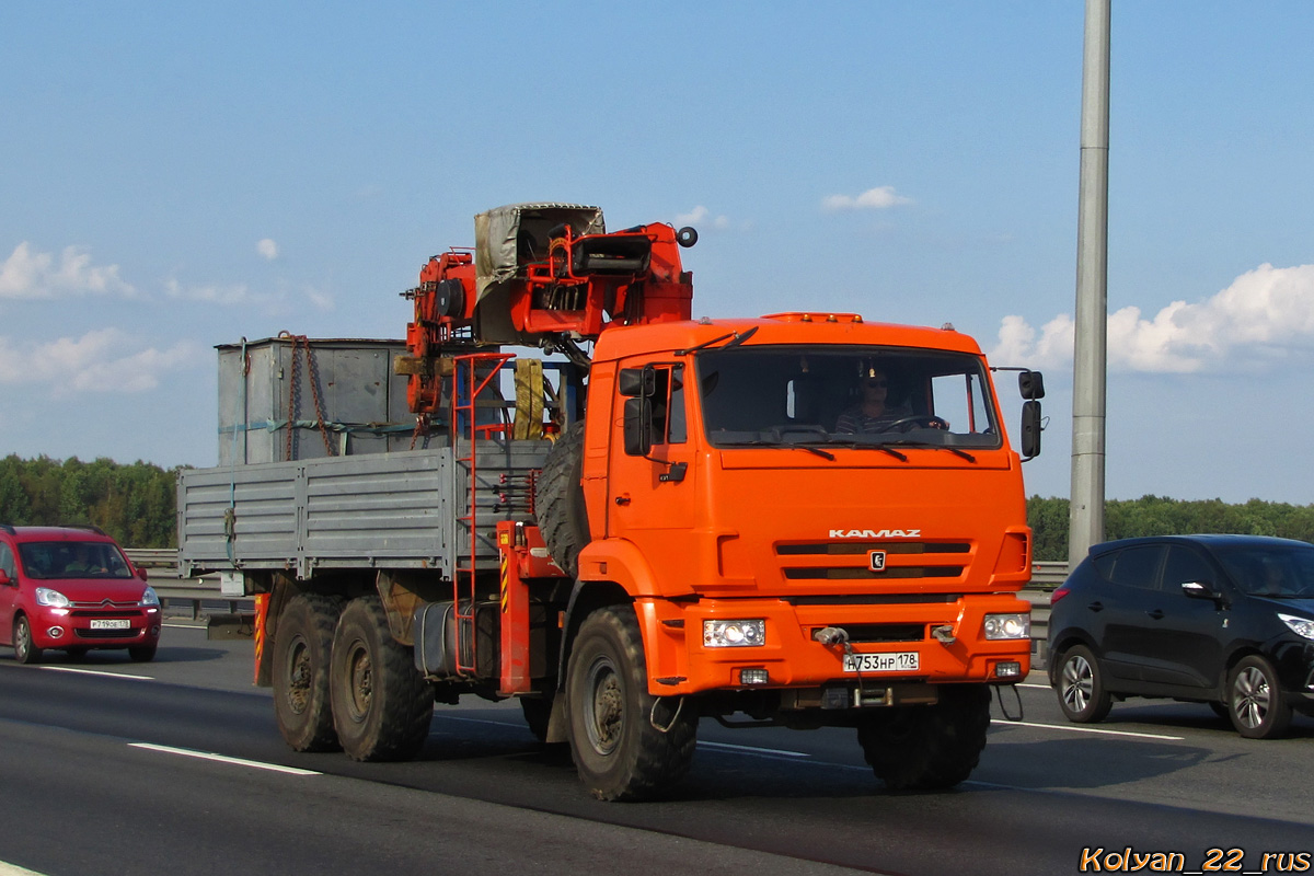 Санкт-Петербург, № Н 753 НР 178 — КамАЗ-43118 (общая модель)