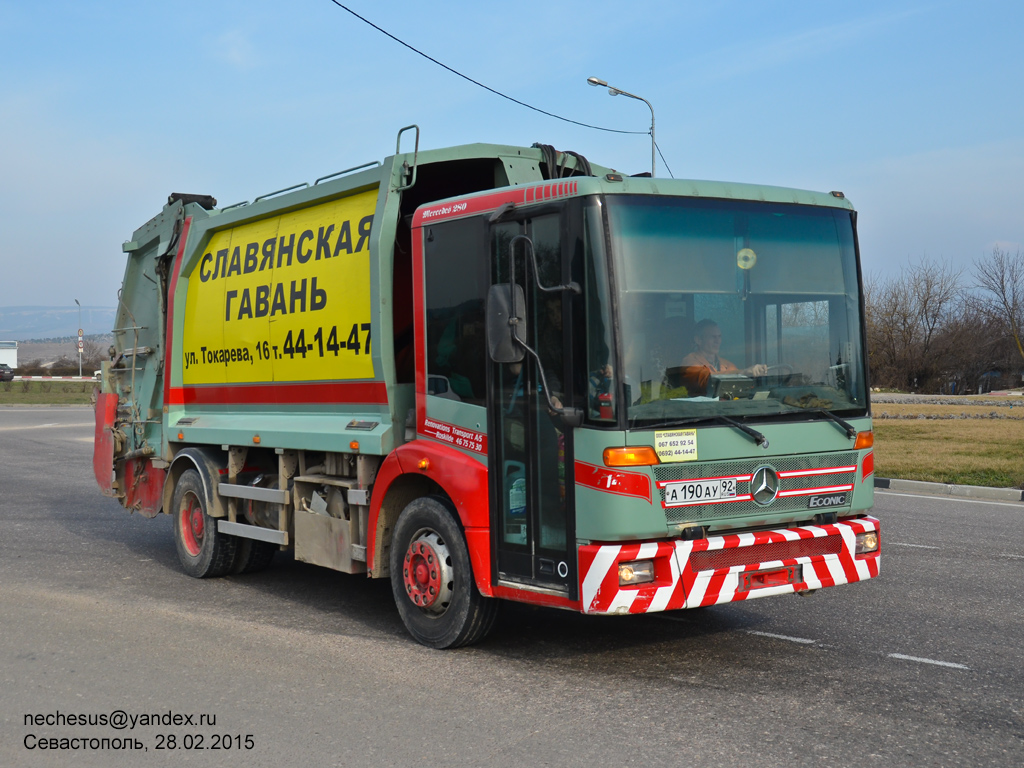 Севастополь, № А 190 АУ 92 — Mercedes-Benz Econic