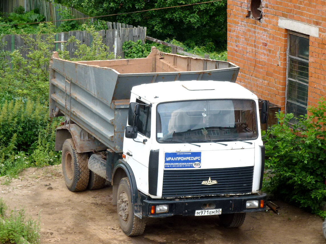 Псковская область, № М 971 ЕМ 60 — МАЗ-555102