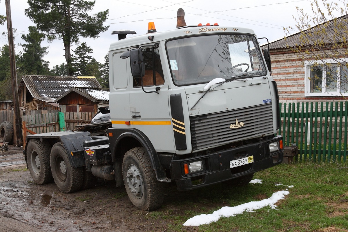 Ханты-Мансийский автоном.округ, № АА 376 У 86 — МАЗ-6422 (общая модель)