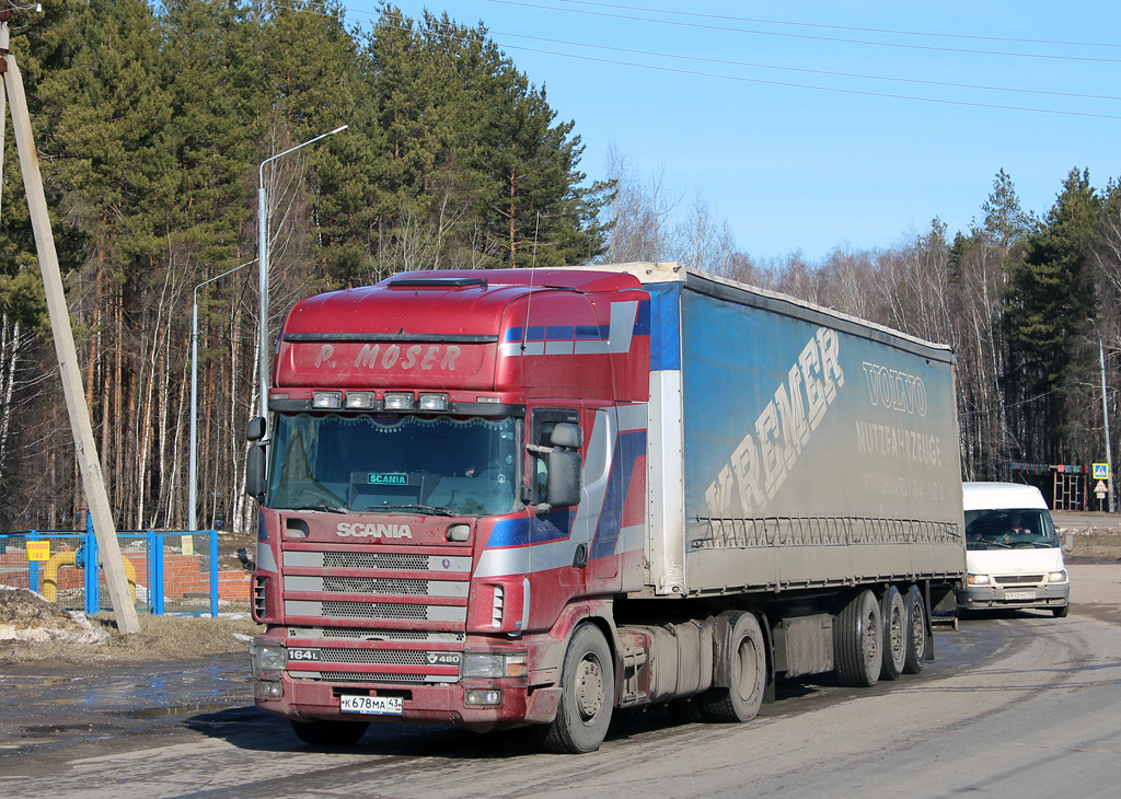 Кировская область, № К 678 МА 43 — Scania ('1996) R164L