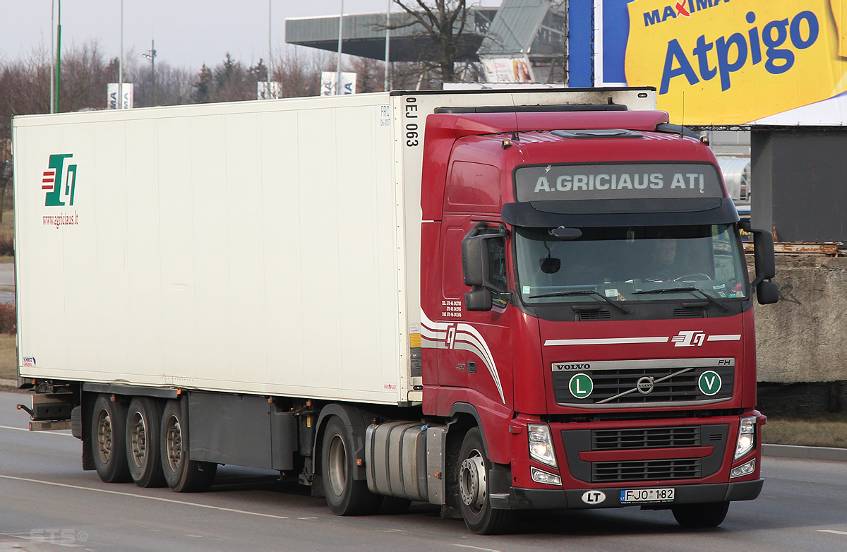 Литва, № FJO 182 — Volvo ('2008) FH.460