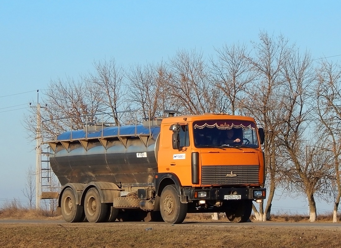 Воронежская область, № Х 053 УС 36 — МАЗ-6303 (общая модель)