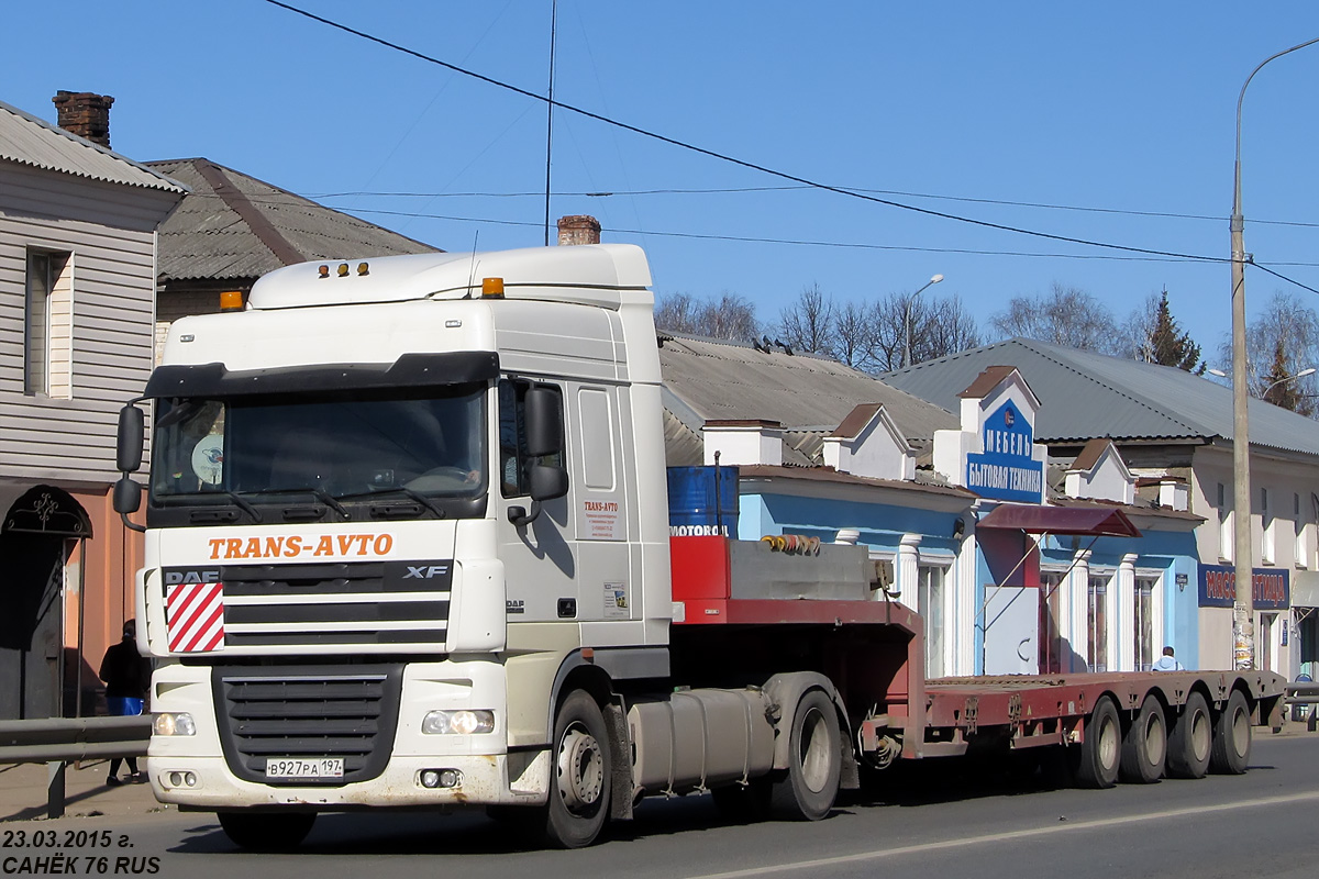 Москва, № В 927 РА 197 — DAF XF105 FT