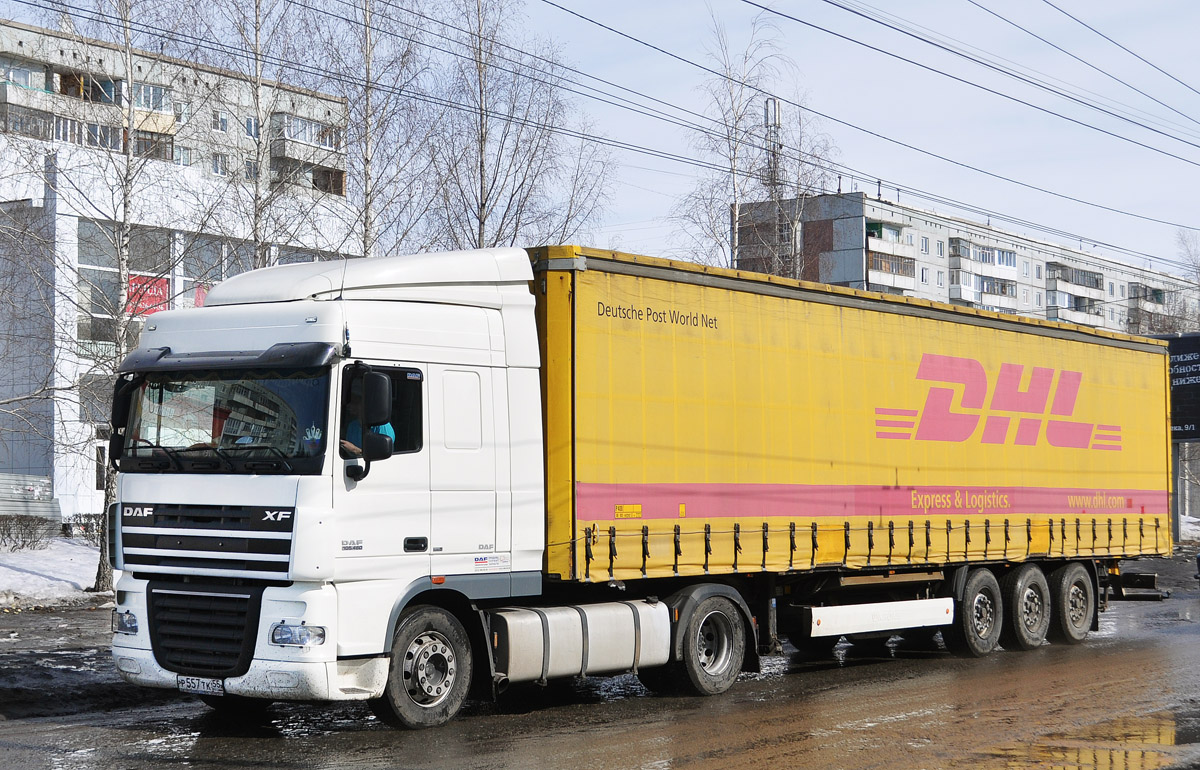 Омская область, № Р 557 ТК 55 — DAF XF105 FT