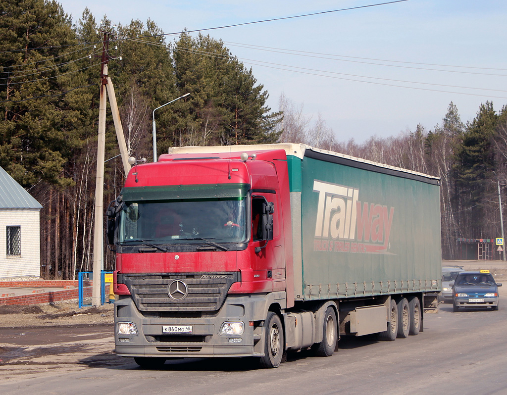 Липецкая область, № К 860 МО 48 — Mercedes-Benz Actros ('2003) 1844