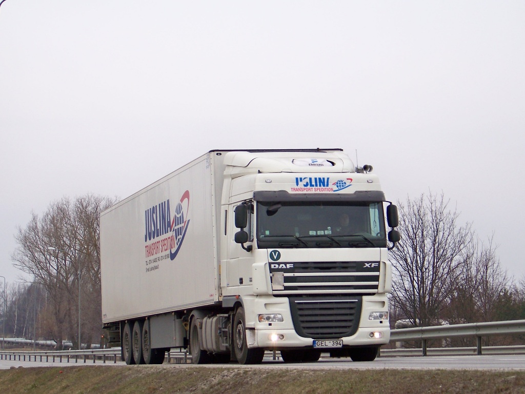 Литва, № GEL 394 — DAF XF105 FT