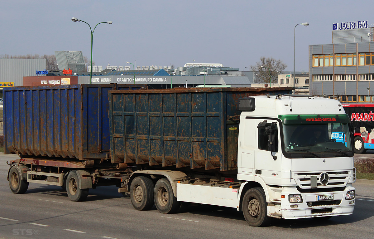 Литва, № FTO 582 — Mercedes-Benz Actros ('2003) 2541