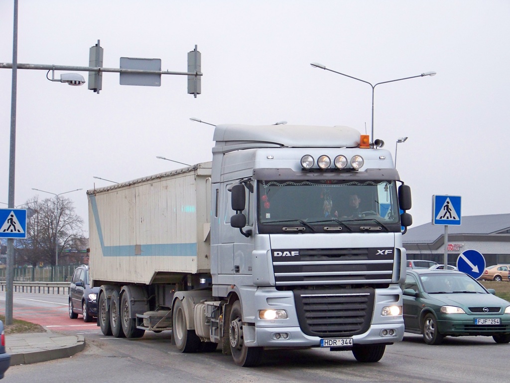 Литва, № HDR 344 — DAF XF105 FT