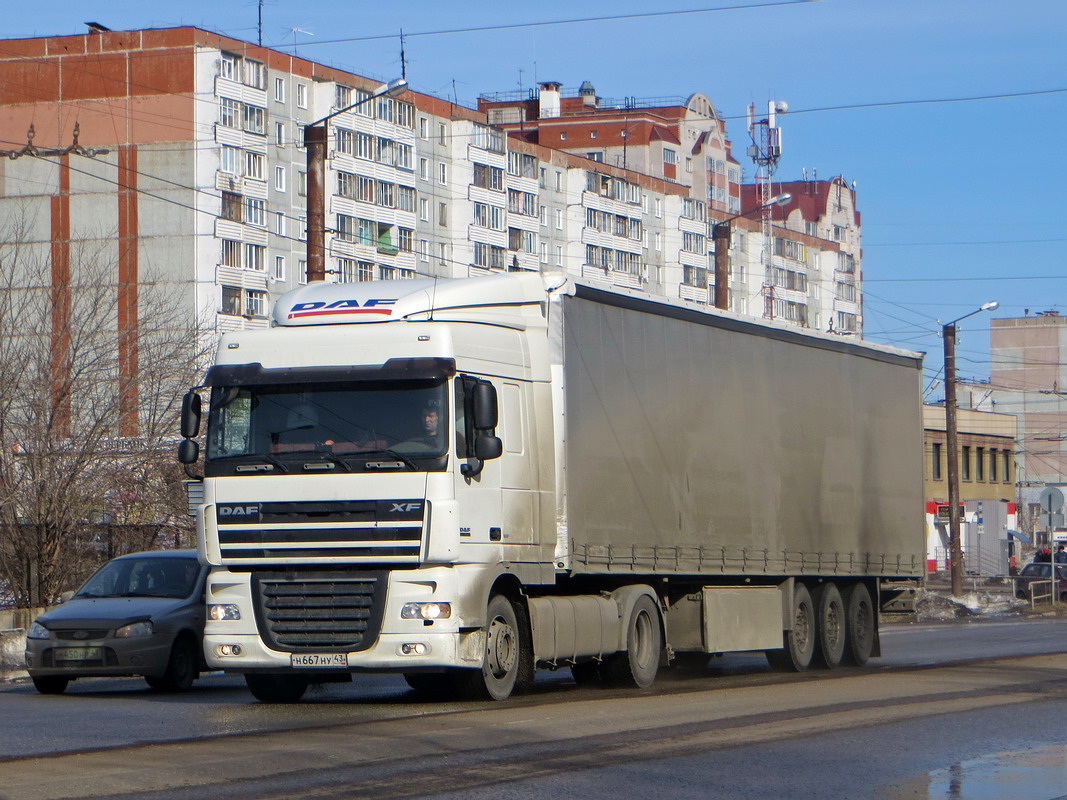 Кировская область, № Н 667 НУ 43 — DAF XF105 FT