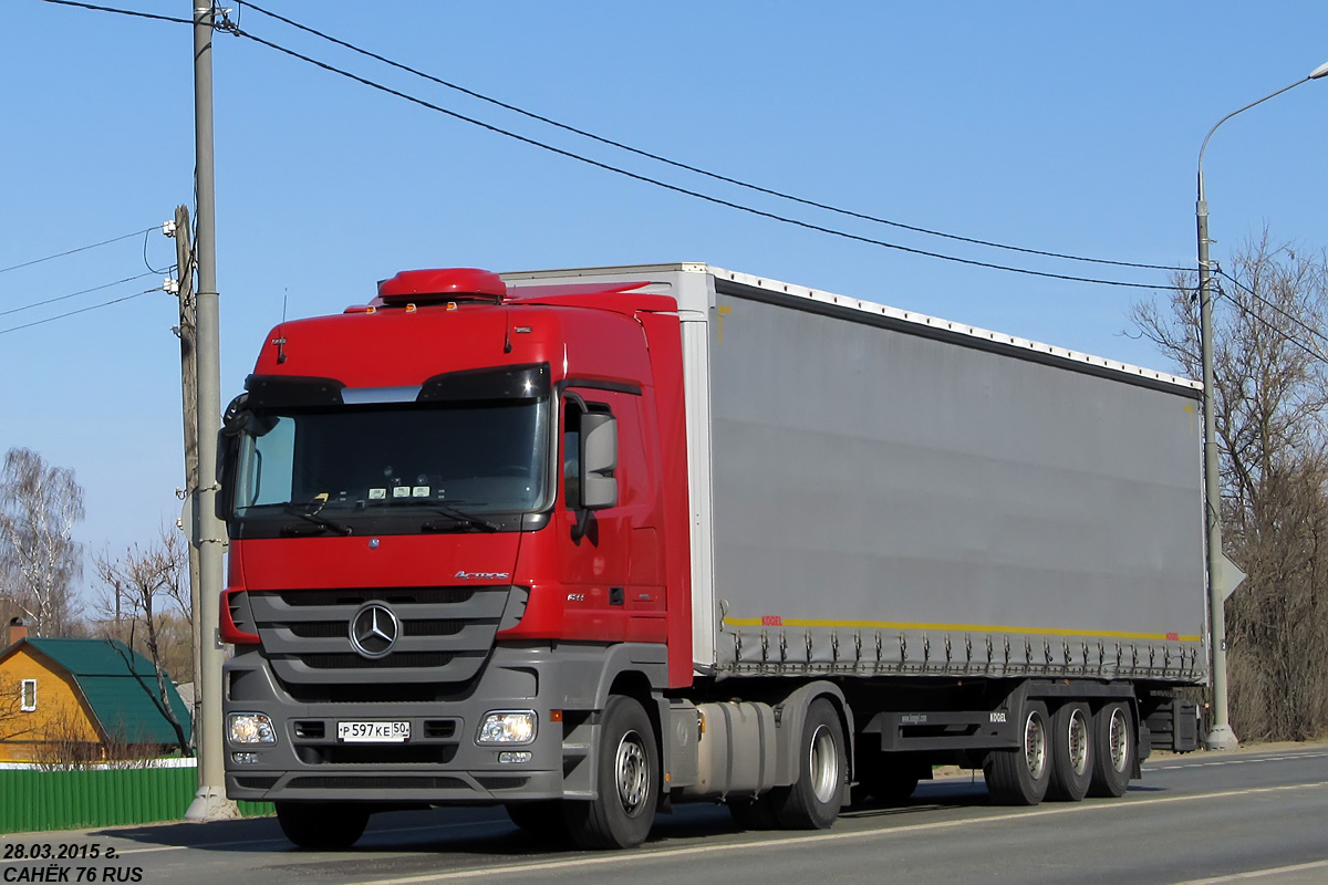 Московская область, № Р 597 КЕ 50 — Mercedes-Benz Actros ('2009) 1844