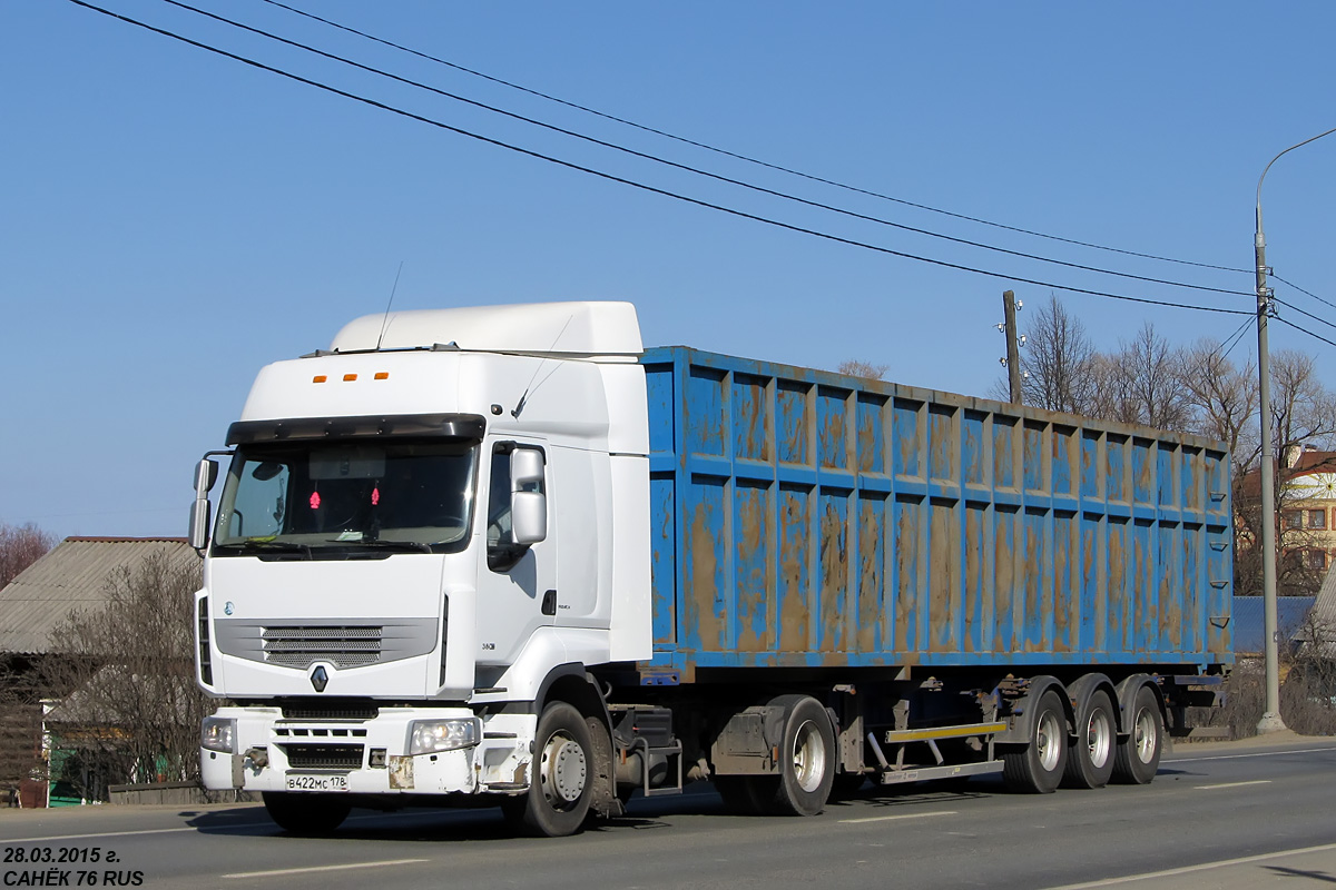 Санкт-Петербург, № В 422 МС 178 — Renault Premium ('2006) [X9P]