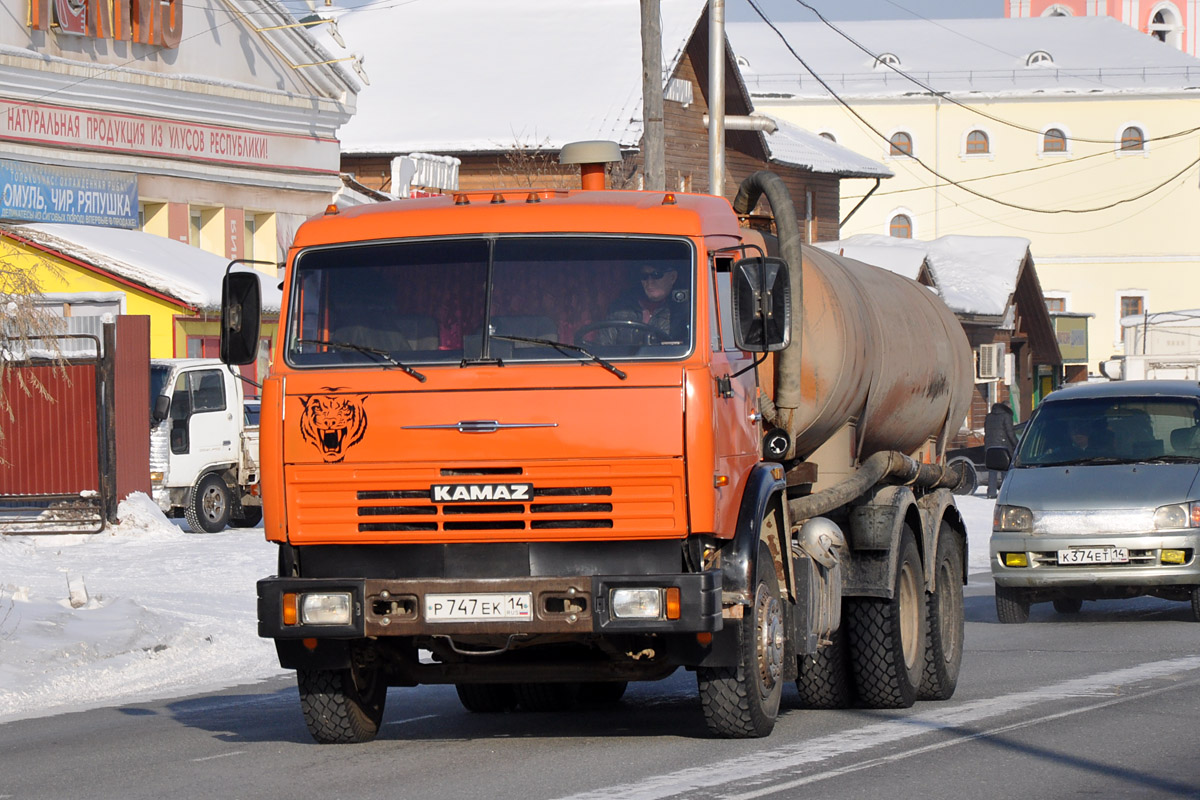 Саха (Якутия), № Р 747 ЕК 14 — КамАЗ-53215-15 [53215R]