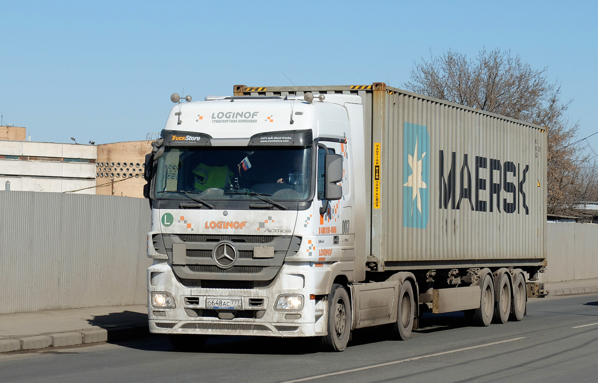 Москва, № О 648 АС 777 — Mercedes-Benz Actros ('2009) 1844