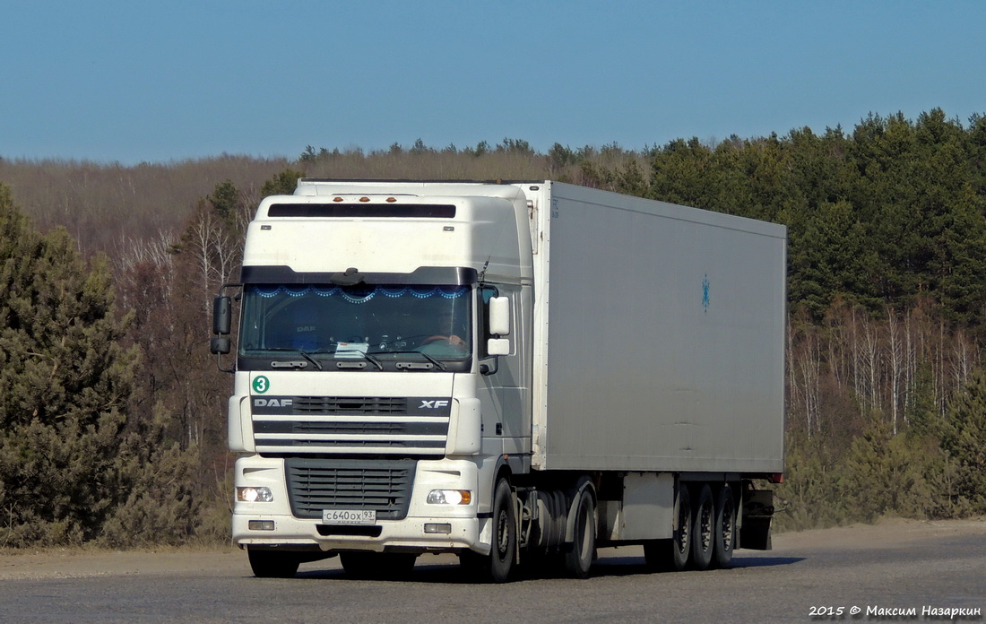 Краснодарский край, № С 640 ОХ 93 — DAF XF95 FT