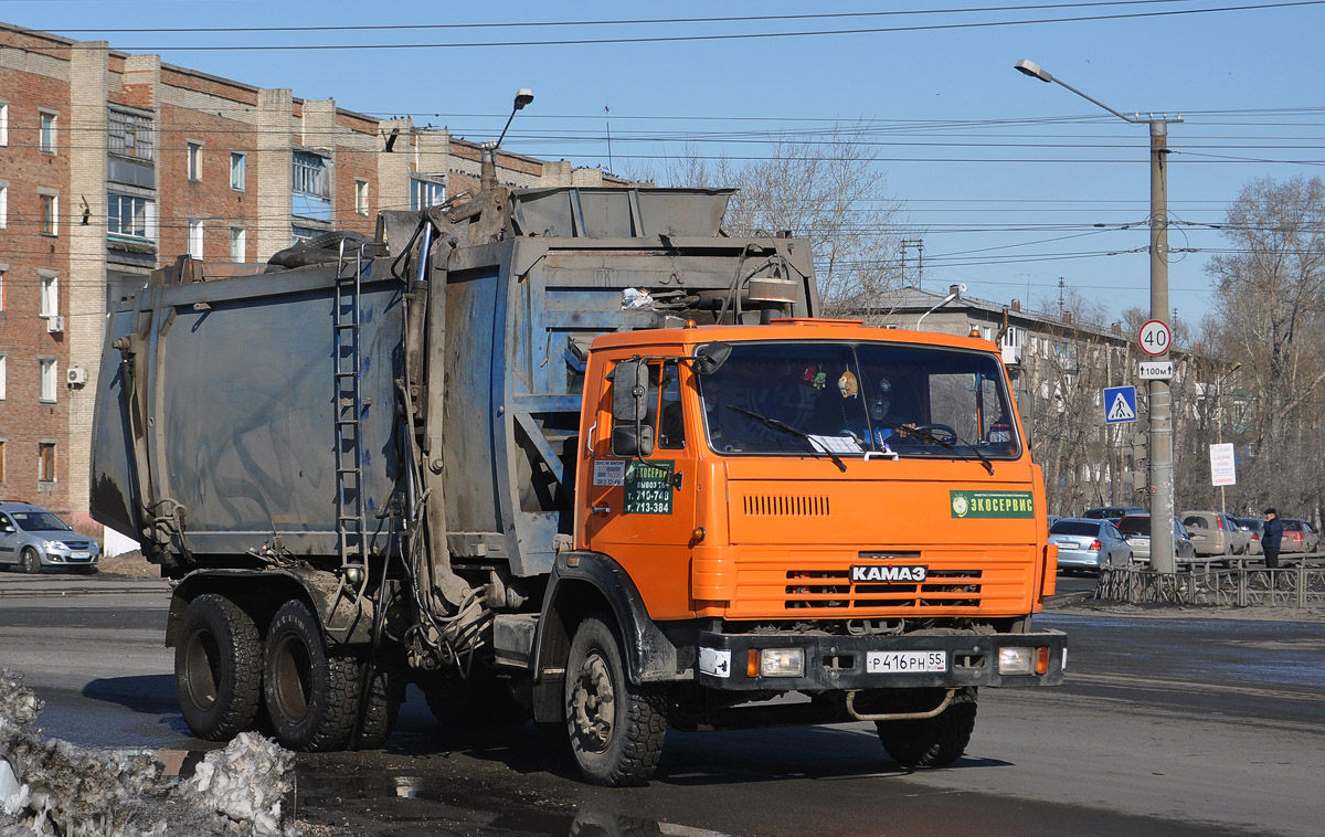 Омская область, № Р 416 РН 55 — КамАЗ-53215 [532150]