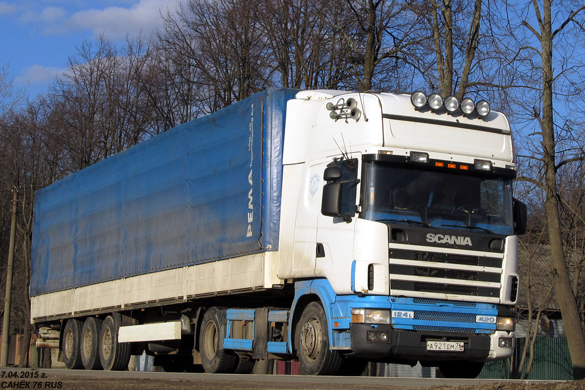 Ярославская область, № А 921 ЕМ 76 — Scania ('1996) R124L