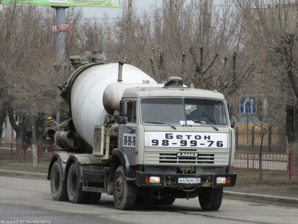 Волгоградская область, № А 476 МУ 34 — КамАЗ-53229-15 [53229R]