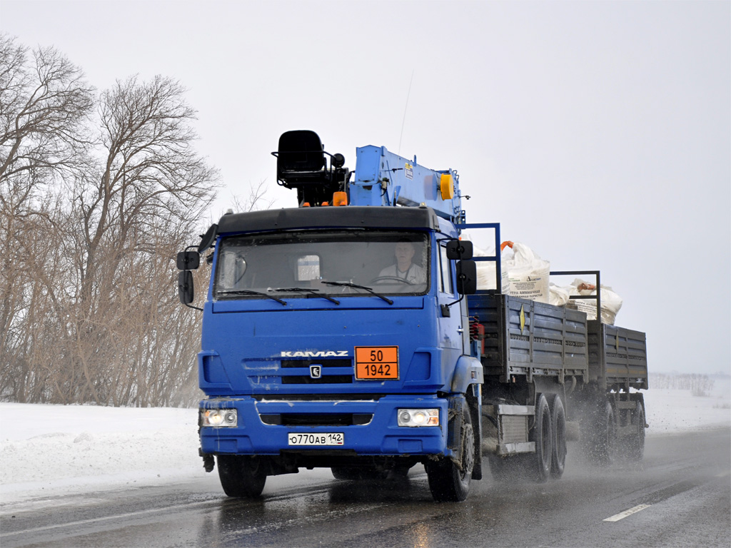 Кемеровская область, № О 770 АВ 142 — КамАЗ-65117 (общая модель)