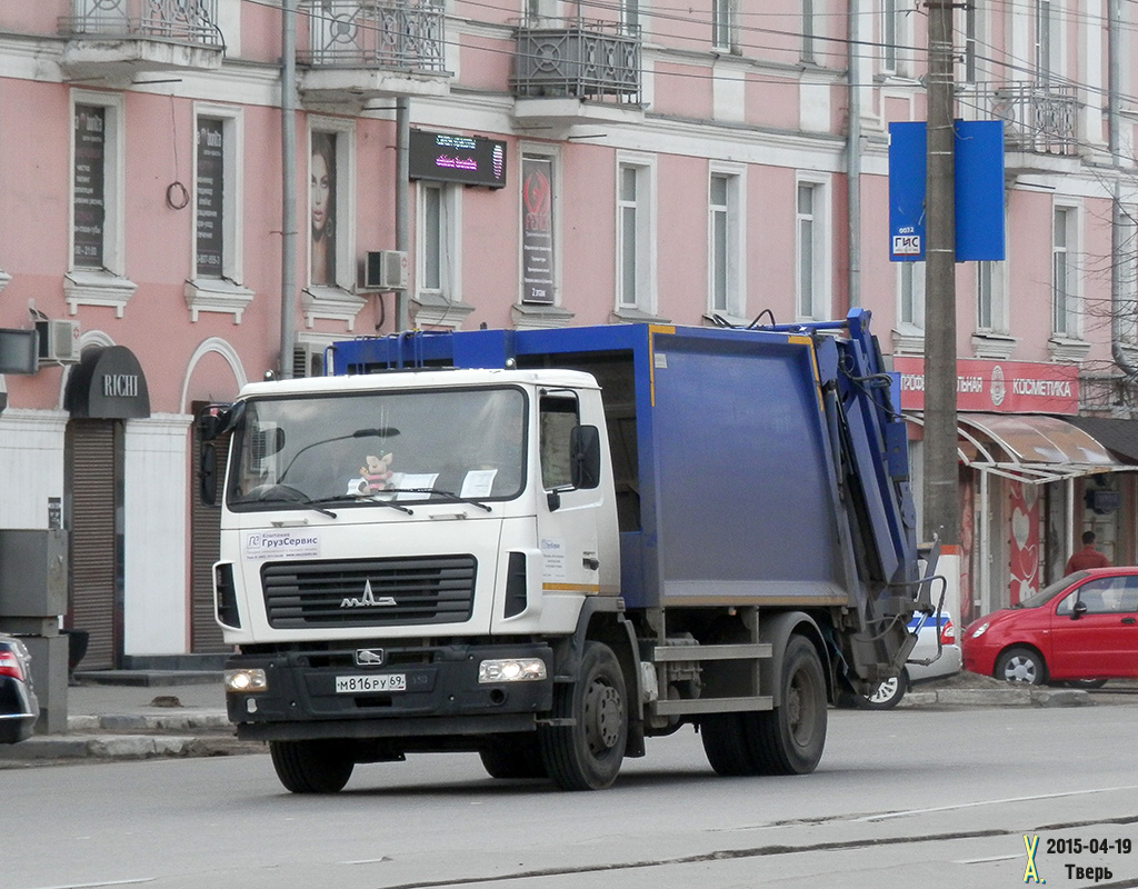 Тверская область, № М 816 РУ 69 — МАЗ-5340B2