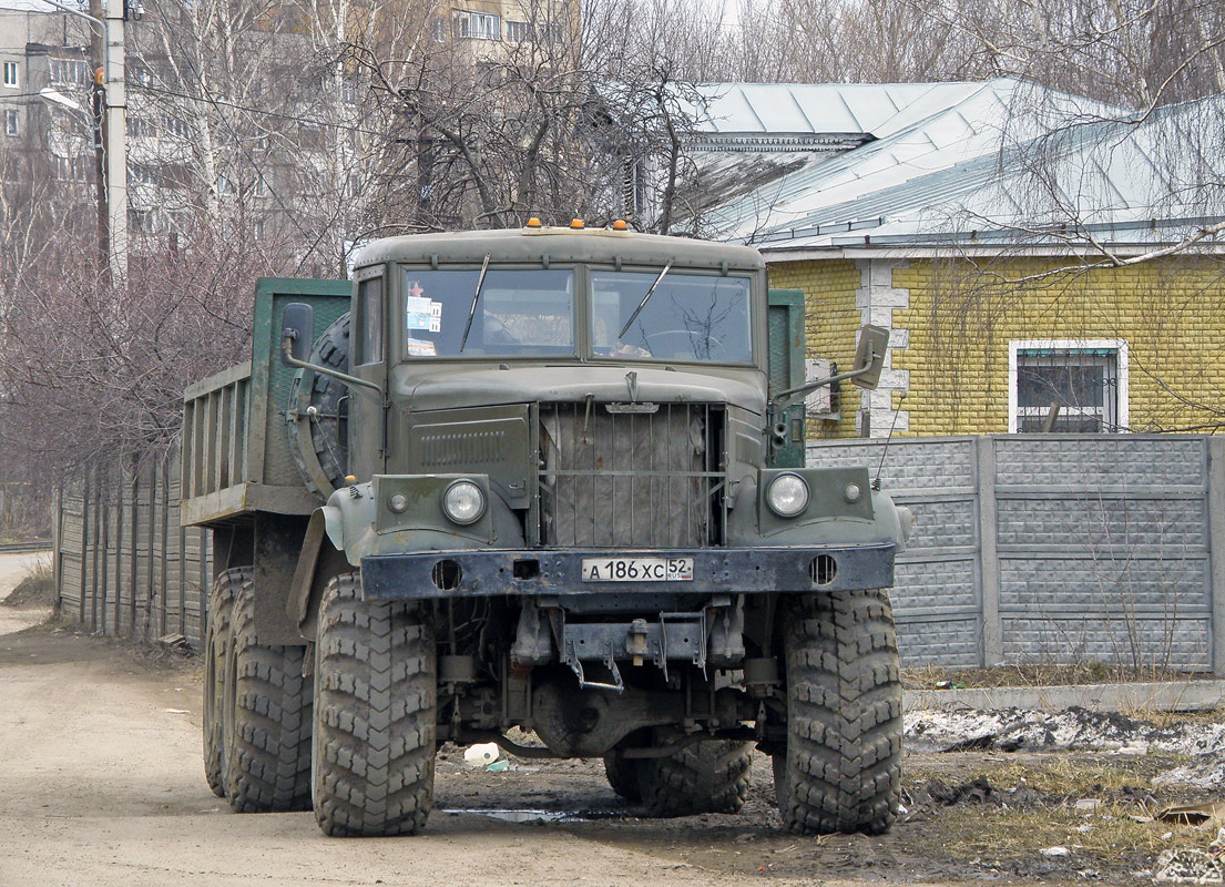 Нижегородская область, № А 186 ХС 52 — КрАЗ-255Б1