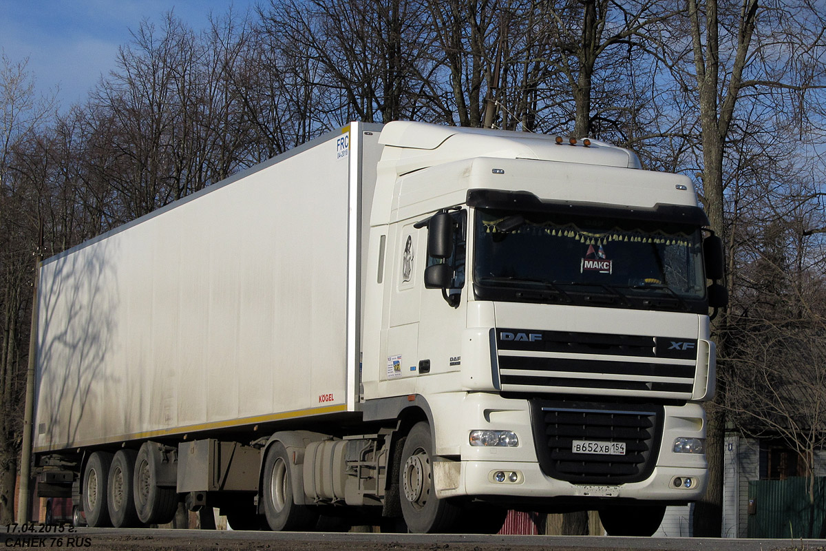 Новосибирская область, № В 652 ХВ 154 — DAF XF105 FT