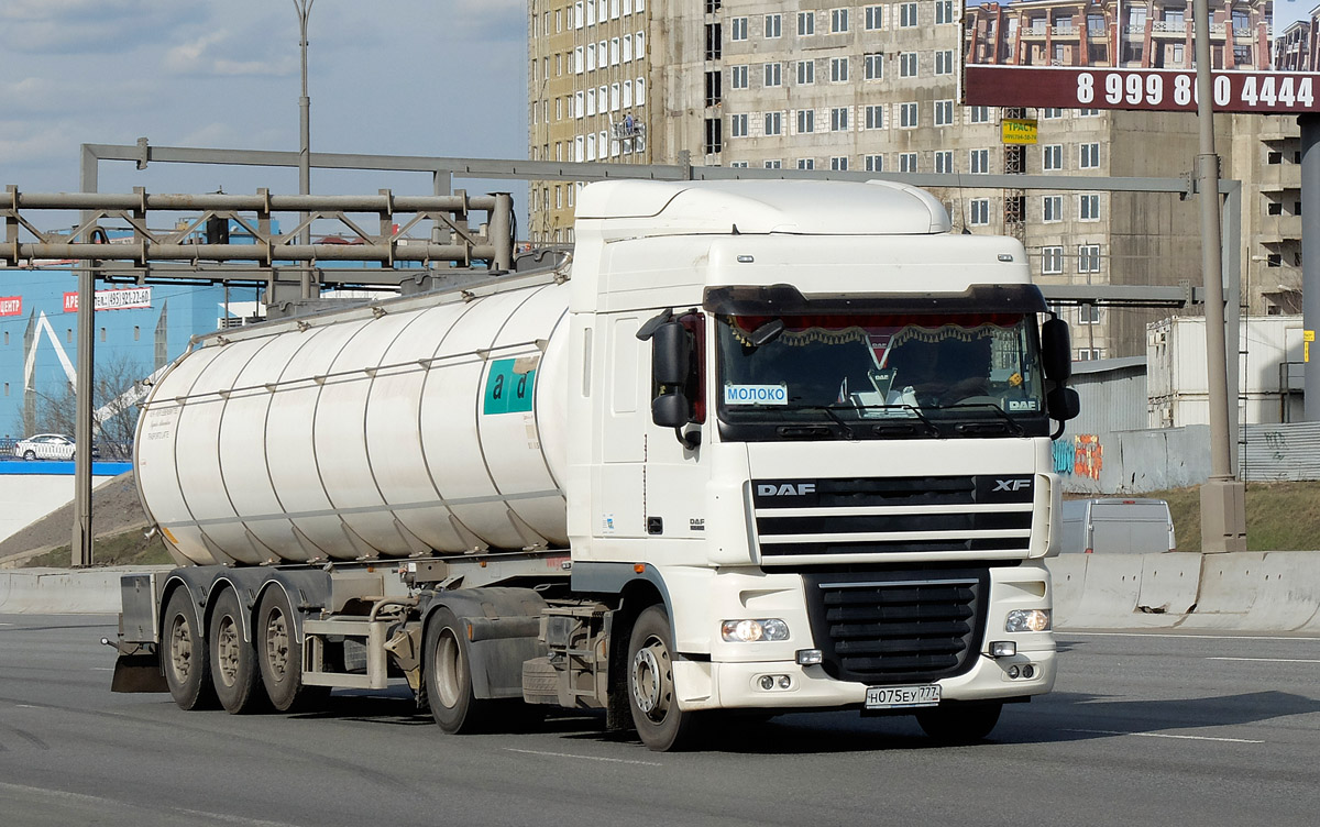 Москва, № Н 075 ЕУ 777 — DAF XF105 FT