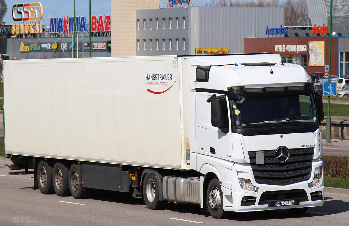 Литва, № HBK 704 — Mercedes-Benz Actros ('2011) 1845