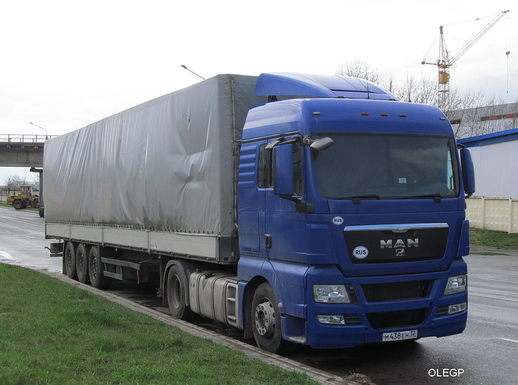 Брянская область, № М 438 ЕН 32 — MAN TGX ('2007) 18.400