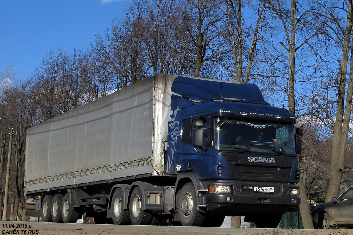 Вологодская область, № Е 576 МН 35 — Scania ('2011) P440