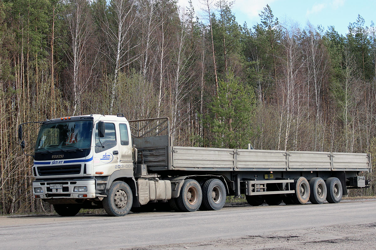 Пензенская область, № Н 487 ЕТ 58 — Isuzu Giga (общая модель)