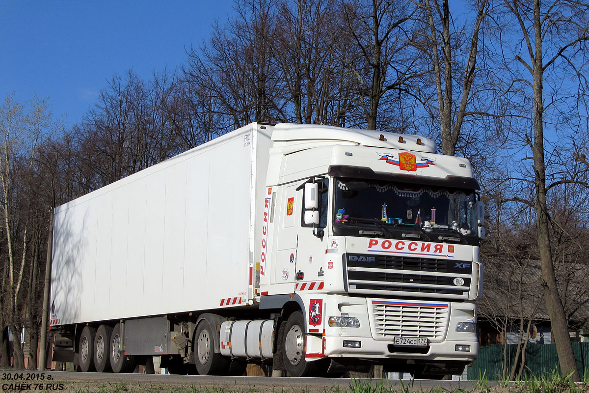 Москва, № Е 724 СС 177 — DAF XF95 FT