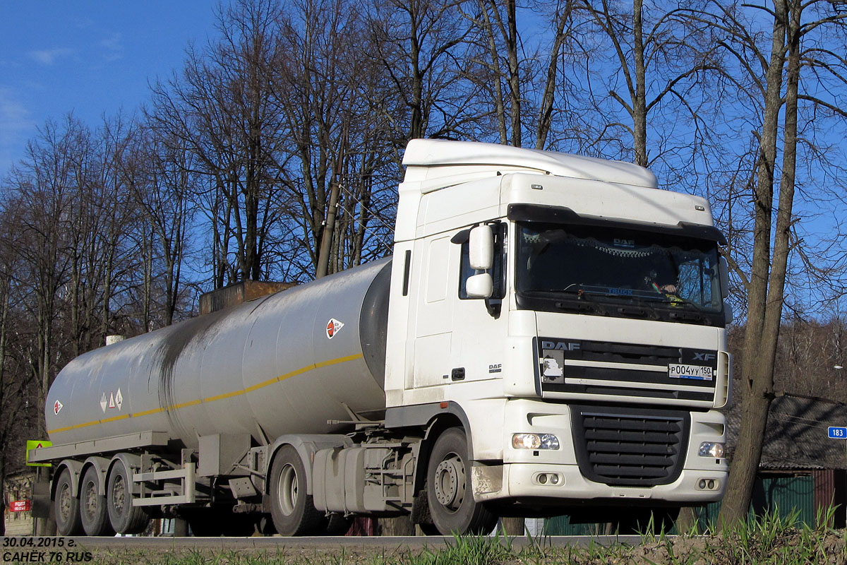 Московская область, № Р 004 УУ 150 — DAF XF105 FT