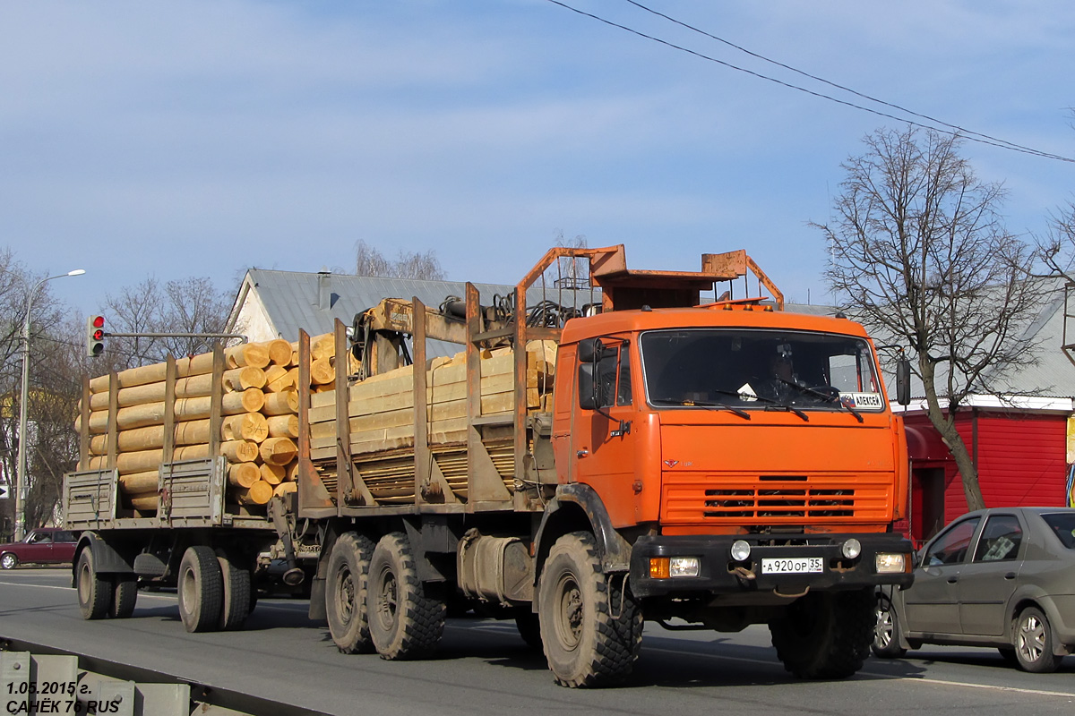 Вологодская область, № А 920 ОР 35 — КамАЗ-43118-10 [43118K]