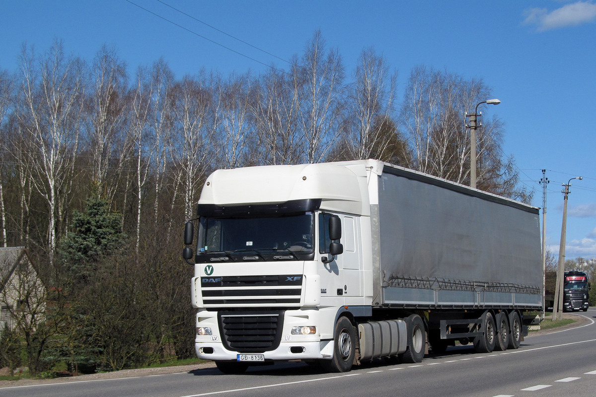 Латвия, № GD-8136 — DAF XF105 FT