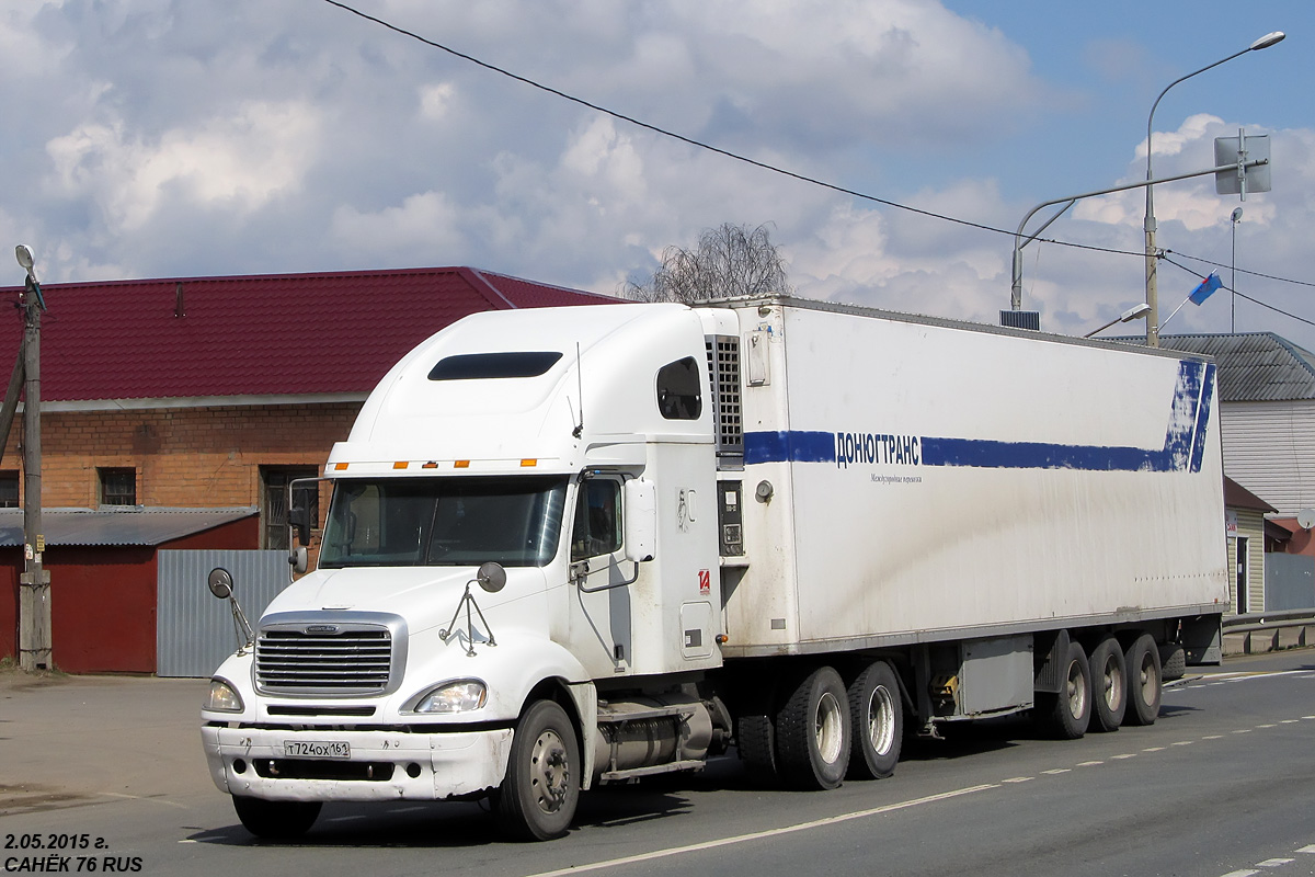 Ростовская область, № Т 724 ОХ 161 — Freightliner Columbia