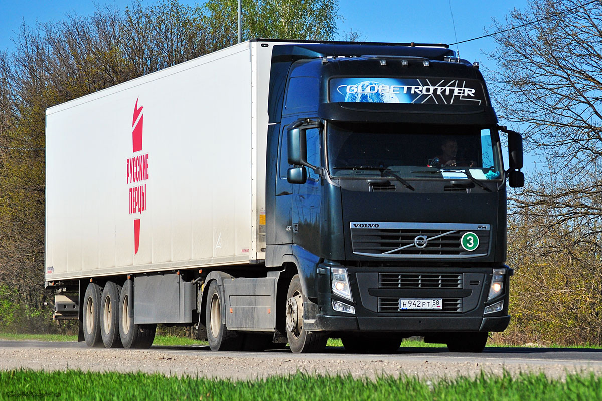 Пензенская область, № Н 942 РТ 58 — Volvo ('2008) FH.480