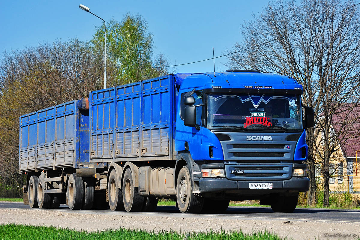 Саратовская область, № В 434 ТХ 64 — Scania ('2004) P420