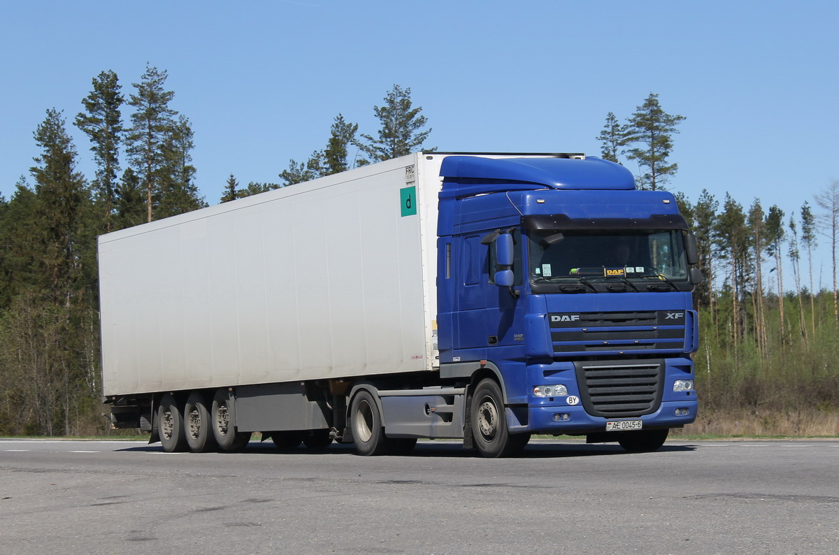 Могилёвская область, № АЕ 0045-6 — DAF XF105 FT