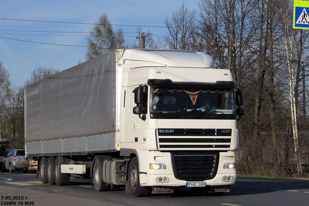 Литва, № FHE 368 — DAF XF105 FT