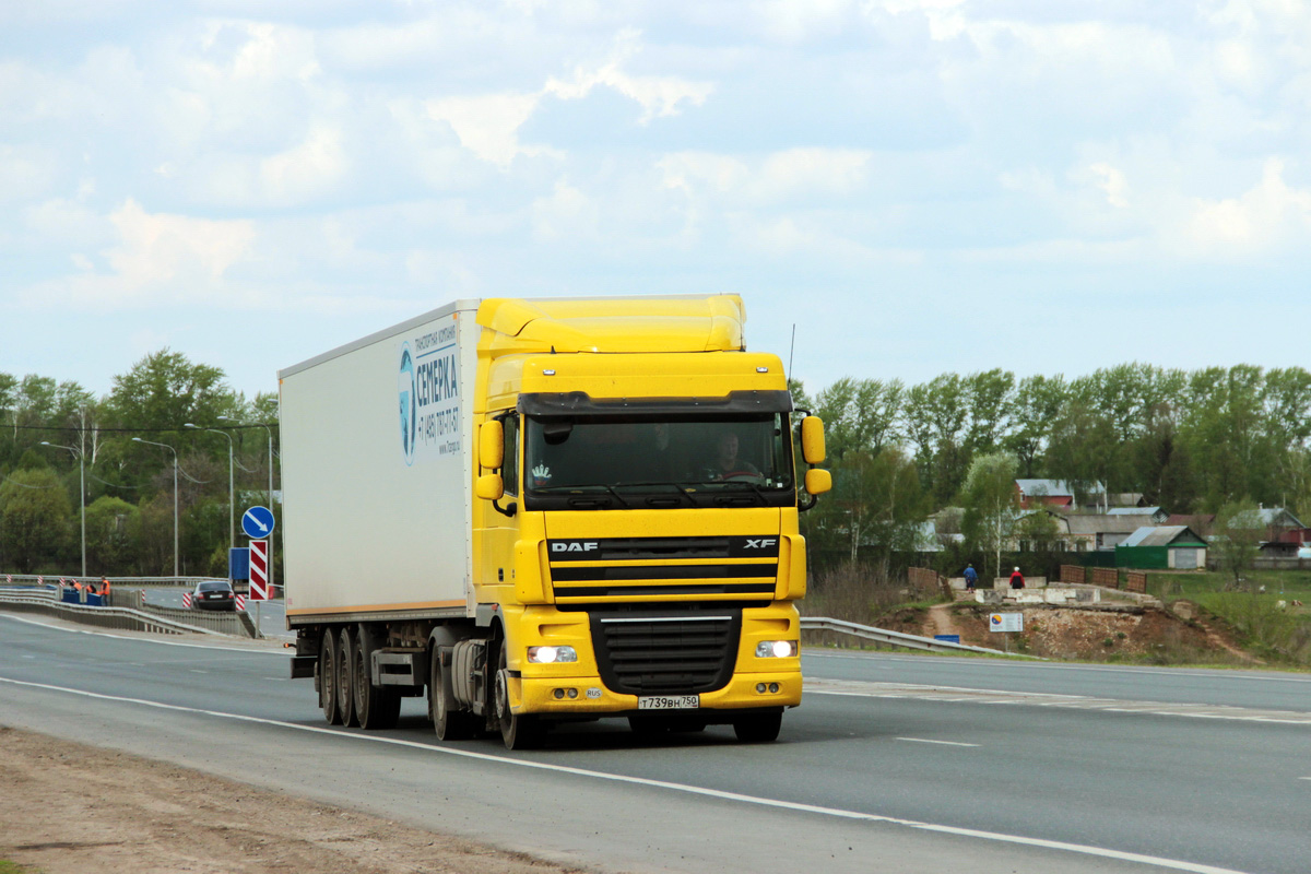 Московская область, № Т 739 ВН 750 — DAF XF105 FT