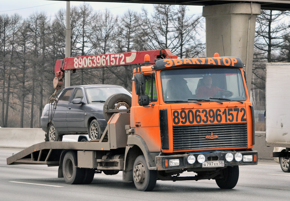 Пензенская область, № А 797 ХХ 58 — МАЗ-4370 (общая модель)