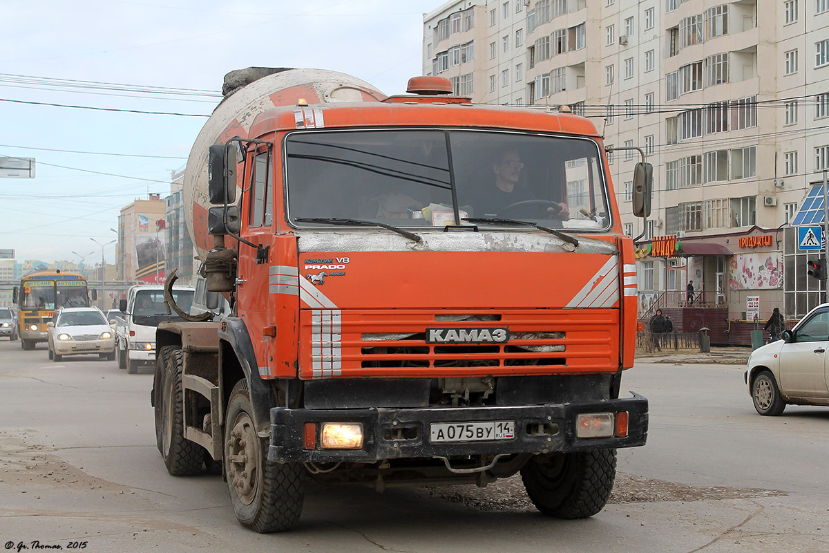 Саха (Якутия), № А 075 ВУ 14 — КамАЗ-53229-15 [53229R]