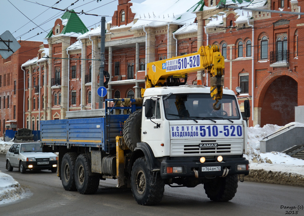 Марий Эл, № У 764 ВМ 12 — КамАЗ-43118-15 [43118R]